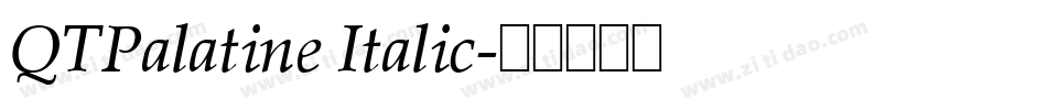 QTPalatine Italic字体转换